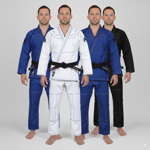 Kimono negro de Jiu Jitsu Gi brasileño de alta calidad con costura de contraste, equipo de entrenamiento de artes marciales, uniforme de artes marciales - Product Image 1