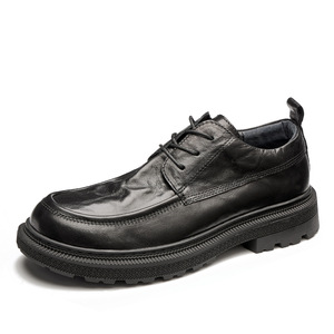 Chaussures Oxford en cuir de vachette pleine fleur avec talon amorti et design antidérapant, chaussures habillées pour hommes, chaussures en cuir - Product Image 1
