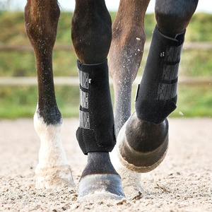 Botas de Protección para Patas de Caballo, Precio al por Mayor, Neopreno/Cuero, Equipo de Seguridad Ecuestre Duradero, Diseño Personalizado - Product Image 6