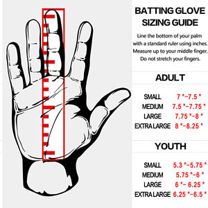 Gants de frappeur de baseball professionnels en cuir à bande fermée OEM Gants durables de meilleure qualité Première base Sports de gros personnalisés - Product Image 2