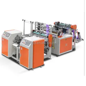 HSLJ-300x2G double lines automatic roll plastic garbage bag trash bag sealing and cutting machine