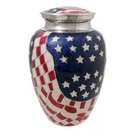 Urna Funeraria de Aluminio Moderna y Duradera, Hecha a Mano, Contenedor Conmemorativo para Cenizas de Adultos, Superventas
