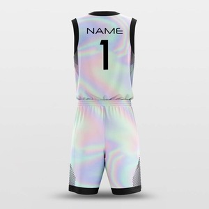 Conjunto de camiseta de baloncesto de alta calidad personalizada OEM pantalones cortos de verano certificados BSCI transpirables de talla grande Anti-UV de secado rápido - Product Image 3