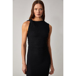 ETHIQUET MORFY Vestido sin mangas con cuello redondo y longitud midi para mujer - Product Image 3