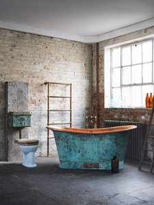 Bañera independiente hecha a mano de cobre antiguo, bañera de baño con patrón ovalado hecho a mano de La India, precio de venta de desbordamiento, exportadores mayoristas - Product Image 2