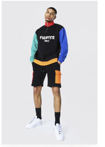 Conjunto de ropa deportiva informal de verano y otoño para hombre, camiseta transpirable de manga corta y pantalones cortos deportivos de talla grande - Product Image 4