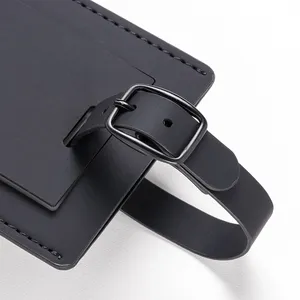 Porte-étiquette de bagage personnalisé en PU souple, accessoire pour badges et gadgets - Product Image 4