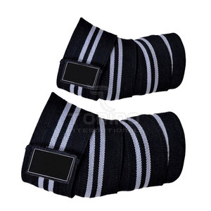 Powerlifting เข่ายืดหยุ่นสูงยกน้ำหนักยิมออกกำลังกายการฝึกอบรมฟิตเนสห่อเข่า - Product Image 4