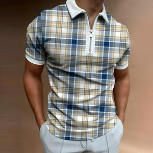 เสื้อถักสำหรับผู้ชายแขนสั้นพิมพ์ลายซับลิเมตส์ระบายอากาศได้ดีดีไซน์ล่าสุด - Product Image 4