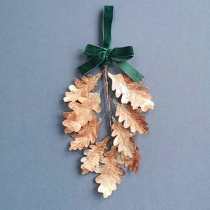 Pure Copper Antique Metal 3 Leaf Design With Decorative Rope Christmas <b>Tree</b> Decoration High Quality Ornament - Product Image 3
