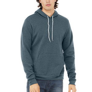 Bella + Canvas Pull à capuche unisexe en éponge unie avec motif brodé Poly-Coton - Product Image 3