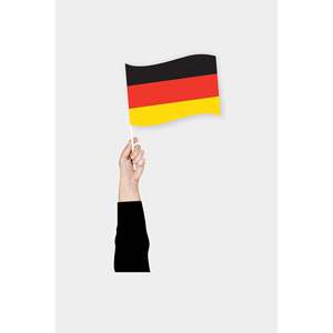 Drapeau allemand portable imprimé numériquement en tissu durable (nylon, plastique, polyester, soie) pour bannières et drapeaux - Product Image 1