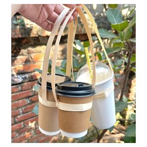 Portavasos de Bambú Natural para Vasos y Bebidas Calientes, Ideal para Cafeterías, Hecho en Vietnam - Product Image 1