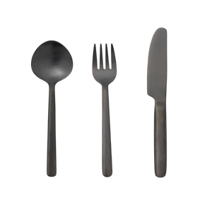 ชุดช้อนส้อมสแตนเลส24ชิ้นแบบนอร์ดิกโปรตุเกสชุดช้อนส้อมสีดำและทองสำหรับใช้เป็นประจำที่บ้าน - Product Image 1