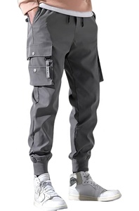 กางเกงลำลองผู้ชายแฟชั่นสไตล์สปอร์ตทรงตรงเอวกลางขายส่งประจำฤดูใบไม้ผลิ - Product Image 3