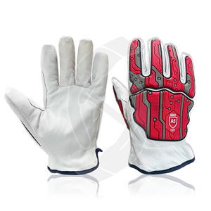 High Impact Anti Vibrate Heavy Duty Tractor <b>Driver</b> Utility Mechanic Safety Mining Gloves with Tpr Impact Anti Cut Resistance - Product Image 4