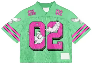 Uniforme de fútbol americano bordado con logotipo personalizado, camiseta de fútbol americano de corte perfecto OEM con logotipo y diseño - Product Image 6