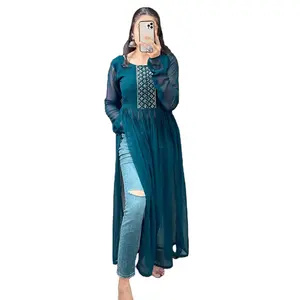 เรยอนทอผ้า Kurti สําหรับขายออนไลน์ - Product Image 1