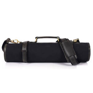 El mejor precio en bolsas de rollo de cuero genuino de calidad superior de color personalizado duradero bolsas de rollo de cuchillo con bolsas de herramientas de soporte OEM/ODM - Product Image 1