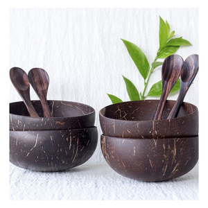 Material Ecológico - Tazón de Cáscara de Coco con Textura Natural, Artículo Decorativo para Decoración de Interiores y Productos Ecológicos - Product Image 1