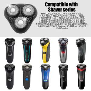 1 Paquete de Cabezales de Repuesto para Afeitadora Rotativa de Triple Cuchilla, Compatible con Mini Afeitadoras Eléctricas Negras para Afeitado Facial y Uso en Autocaravanas - Product Image 4