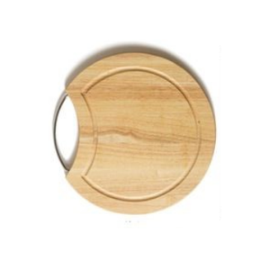 Productos hechos a mano personalizados Tabla de cortar de verduras de calidad de lujo Diseño único Tabla de cortar de madera de forma redonda - Product Image 5