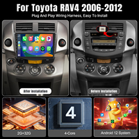 Android 9 pouces autoradio sans fil Carplay Auto écran tactile CanBus voiture stéréo WIFI Bt GPS voiture lecteur MP3 pour Toyota RAV4