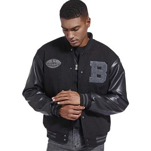 OEM de alta calidad a prueba de viento Varsity Jacket logotipo personalizado bordado oferta de invierno logotipo personalizado bordado Varsity a prueba de viento - Product Image 2