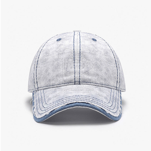 Casquette en jean confortable pour homme, en coton délavé, style décontracté, ajustable, pour l'extérieur, couleur personnalisable, bonne qualité, vente en gros - Product Image 2