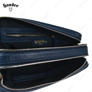 Genuine Leather Clutch <b>Wallet</b> with 2 Pockets and 2 Zippered Compartments - Product Image 4