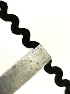 Polyester marron couleur Ric Rec dentelle garniture Rik Rek Zig Zeg ruban pour housses de coussin et rideaux offres en gros - Product Image 5