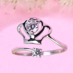 NOVAMART Fine Buy Premium 925 Pure Sterling Silver <b>Rings</b> for Women Geometric Design Diamond Platinum Rhodium Invisible Men's Opt - Product Image 2