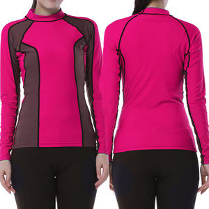 เสื้อแร็ชการ์ดแขนยาวสำหรับผู้หญิง, ใหม่เสื้อรัดรูปผ้ายืดซับลิเมตเสื้อฝึกวิ่ง - Product Image 2
