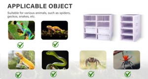 Supports de rangement multi-niveaux pour reptiles, empilables, à 6 niveaux, structure légère et étanche, livraison mondiale - Product Image 5