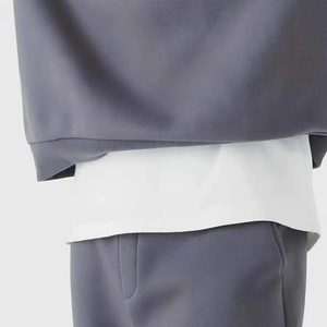 Conjunto de chándal con capucha de primavera para hombre personalizado a la moda con múltiples bolsillos pantalones cargo diseño informal con abertura - Product Image 4