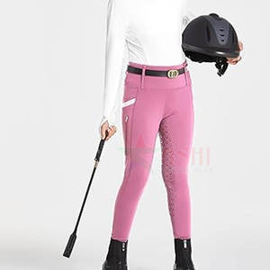 Leggings de Equitación para Mujer con Agarre Completo en el Asiento, Material Impermeable y Cortavientos de Spandex/Poliéster, Ajuste Elástico - Product Image 3