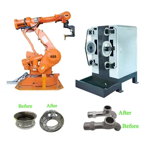 Full Automatic Control System Metal Wheel Rim Faucet Phone Glass Grinding Machine And Polishing Machine