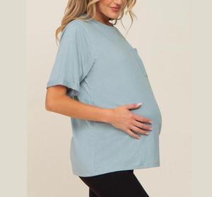 Nuevas Camisetas de Maternidad para Mujer 2026, Transpirables, al por Mayor, Ropa de Embarazo, Camisetas de Lactancia - Product Image 5