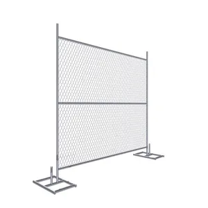 Portable Temporary Security Chain Link Privacy Fence Panel For Concert