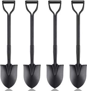 Herramientas de construcción de jardines agrícolas Mango de acero al carbono Pala de hierro Cabeza de pala de excavación de hierro de punto redondo - Product Image 2