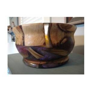 Bol à salade en résine époxy et bois de haute qualité bol en bois de mangue bol de vaisselle de service de salade en bois - Product Image 5