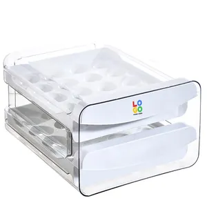 VDHH人気のPET卵収納ボックス冷蔵庫モダンチキングリッド引き出しタイプ卵収納ボックス & ビン卵収納プラスチック
