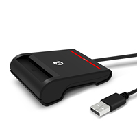 ZOWEETEK USB 2,0 Lector de tarjetas CCID de una sola ranura CAC/ID/IC Chip Lector y escritor de tarjetas de crédito