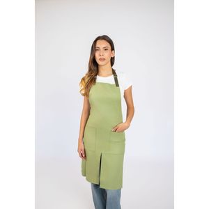 Delantal Tejido Color Verde Té de Roca - Product Image 1