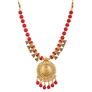 Diseño de Sol Redondo Dorado Oxidado en Rojo para Fiestas - Product Image 5