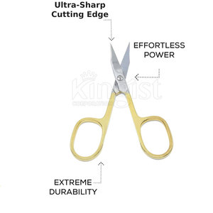 Ciseaux à cuticules de précision robustes avec action fluide pour l'entretien des ongles, ciseaux à cuticules avec conception en acier - Product Image 5
