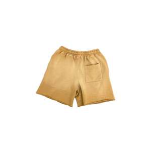 กางเกงขาสั้นผู้ชายผ้าฝ้าย100% วินเทจแอซิดสีทึบลายถนน - Product Image 5