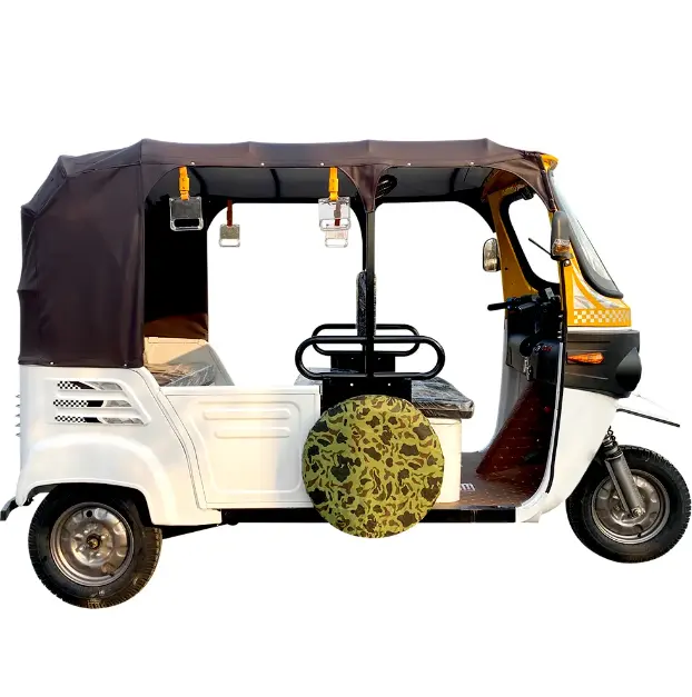 Solar Panel Fashionable E Rickshaw Market 3 Wheeler Auto Tricycle 60v Toto Rickshaw With Heavy Body
