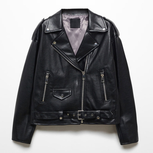 Casual <b>Leather</b> <b>Jacket</b> For Women <b>Long</b> Sleeve Zipper Closure Stylish Outerwear Ideal For Autumn Winter Outfit Wear - Product Image 6