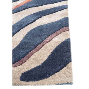 Alfombra Rectangular de Lana y Viscosa Azul con Diseño Animal, Tejida a Mano, para el Hogar, Pasillo, Modelo Tnq-1529, para Sala de Estar - Product Image 4